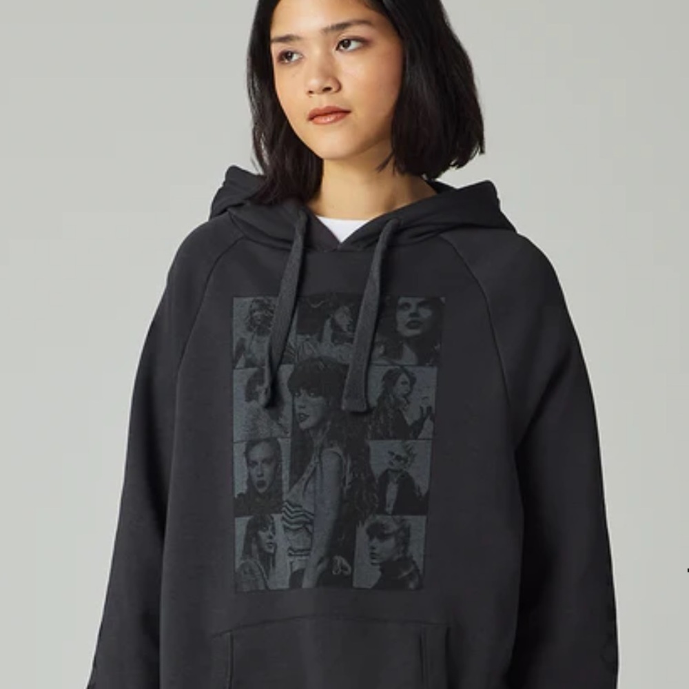 TAYLOR SWIFT Official Merchandise Black on Black Hoodie The Eras Tour US Tour